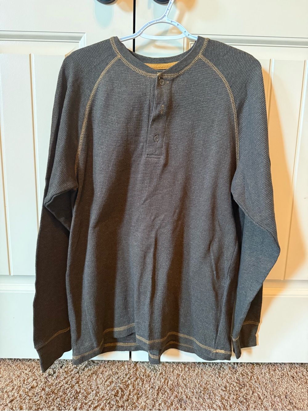 RedHead Men's Long-Sleeve Henley Thermal Shirt